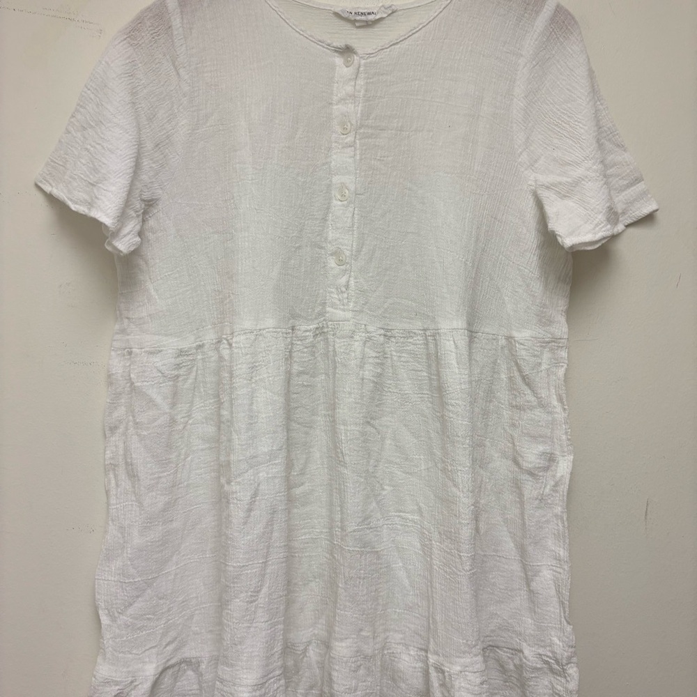 Urban Renewal Remnants Gauzy Tiered Cotton Dress - Picture 6 of 11